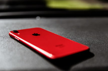 red iPhone 