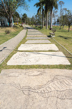 Ribeirão Pires, SP Brazil. August 29, 2024. Beautiful Bridge and pond in the Oriental Park. Milton Marinho De Moraes.