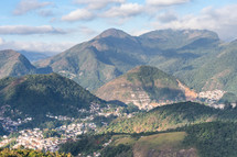 Arial view from Petropolis, Rio de Janeiro, Brazil.