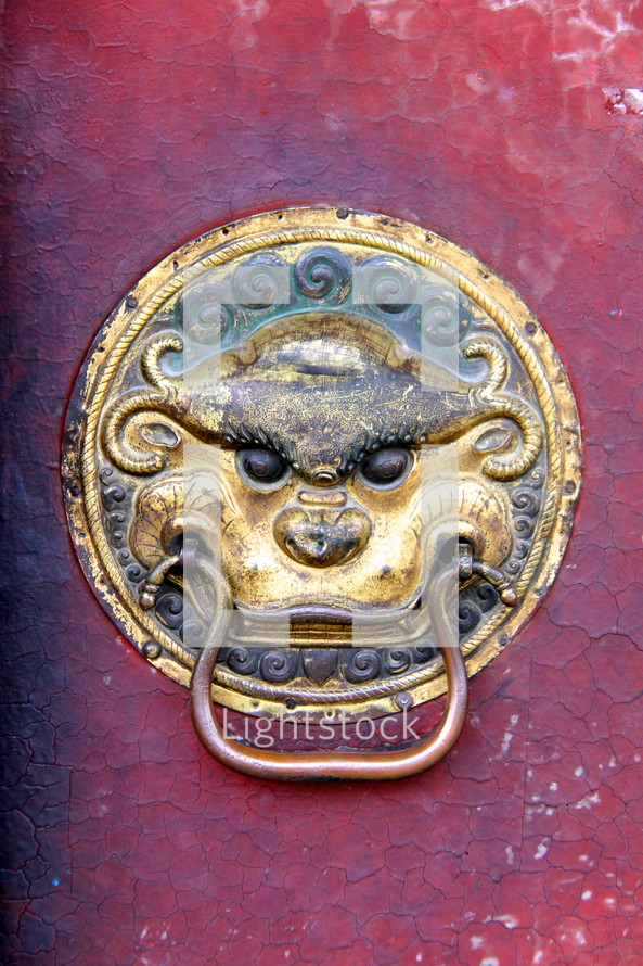 Asian door knocker 