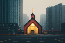 Futuristic Church. Prospective