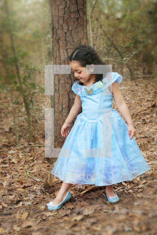 a girl dressed like a princess 