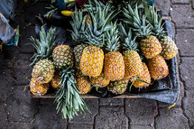a pile of pineapples 