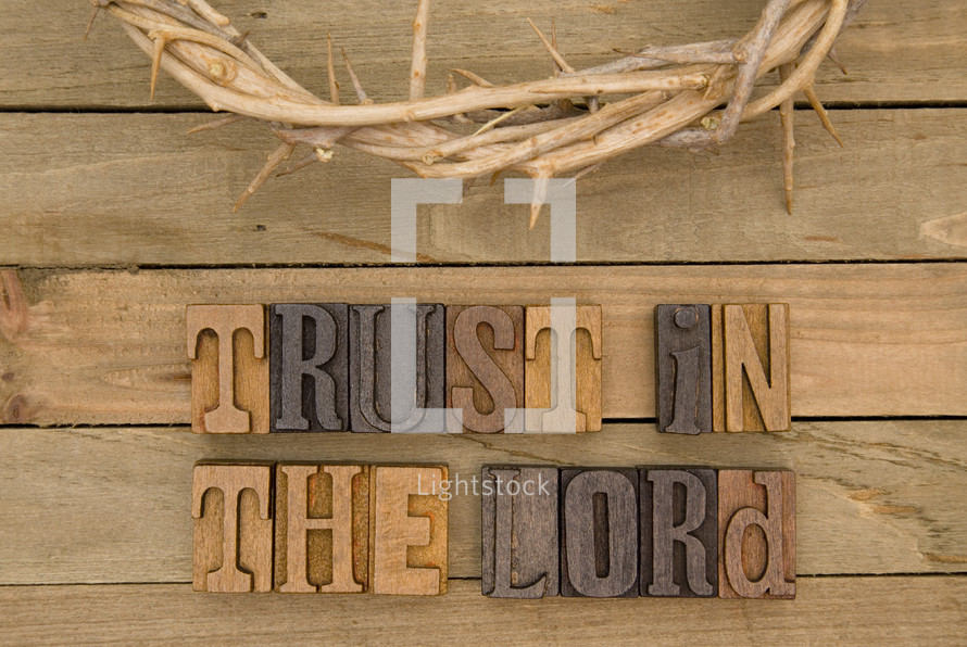 trust in the lord and crown of thorns 