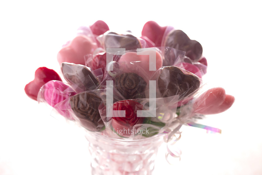 chocolate bouquet for Valentine's day 