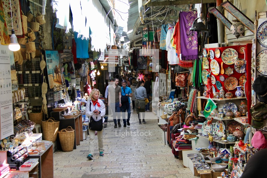 Jerusalem street market 