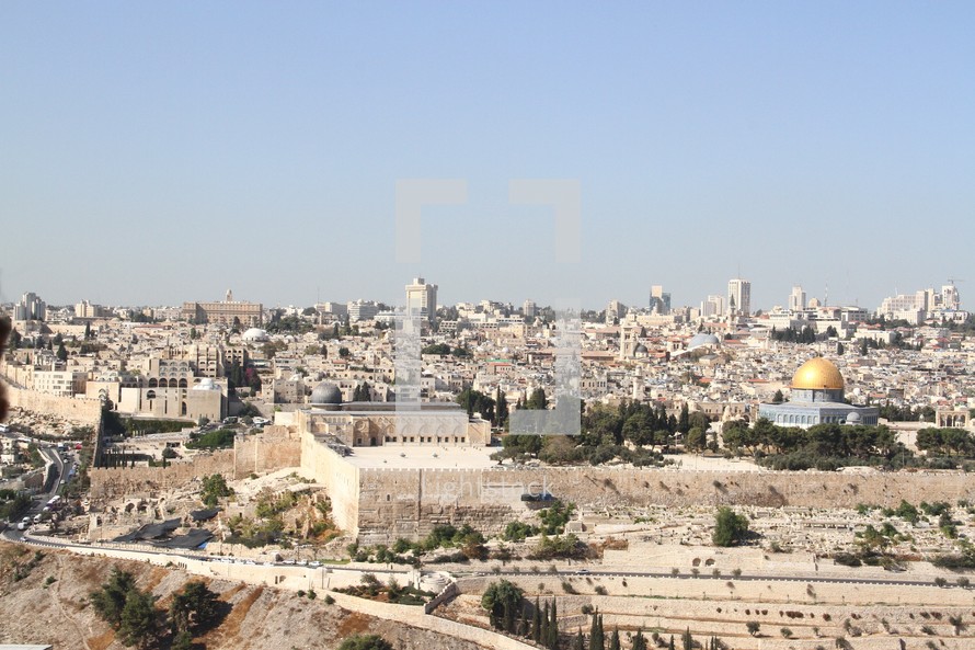 View of Jerusalem from the Mount of Olives.