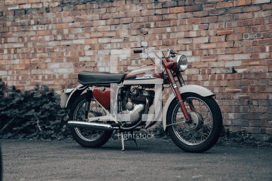 Norton Jubilee 250cc classic motorcycle, old motorbike, vintage vehicle