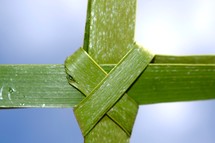 palm cross close-up 