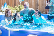 a couple being baptized 