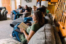 home Bible study group of families 