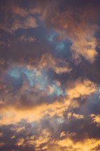 sky and clouds at sunset 