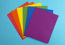 rainbow colored paper 