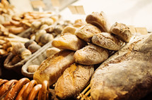 bread in a bakery 