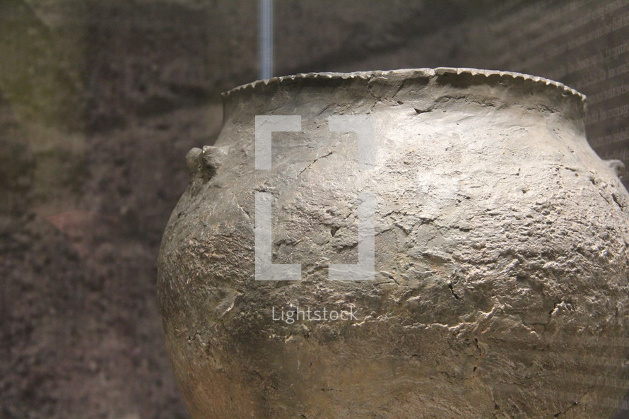 ancient clay pot 