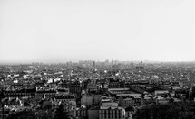 Paris view from the well known Church Montmartre ( Paris ), also you can see La Defense, Invalides, La Tour  Montparnasse