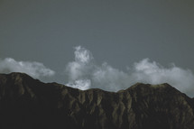 clouds over mountains 
