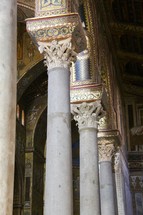 historic paintings and columns 