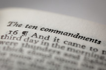 The ten commandments 