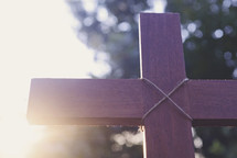 sunlight behind a cross 