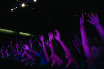 youth in a crowd at a youth rally