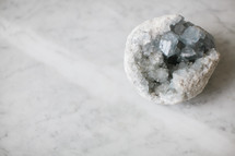 geode on marble 