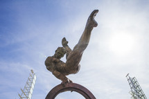 olympic athlete gymnast statue 