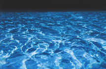 Waves in pool water.