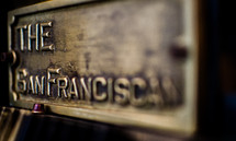 The San Franciscan plaque 