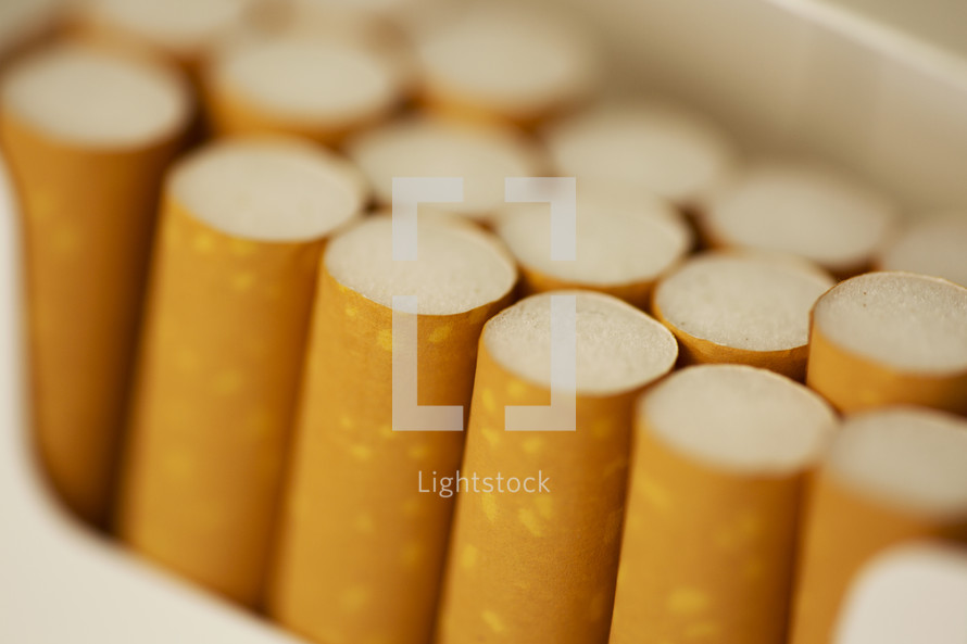 pack of cigarettes closeup 