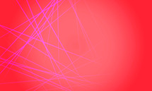 red background with pink laser streaks 