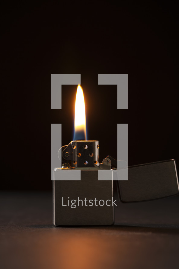 flame on a lighter 