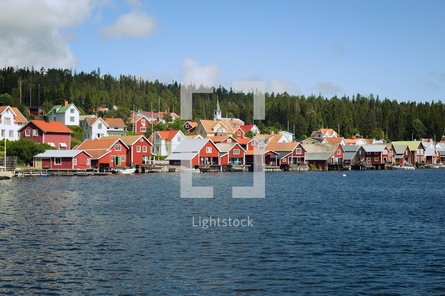 A fishing village by the waters