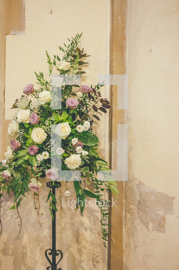 church floral arrangement
