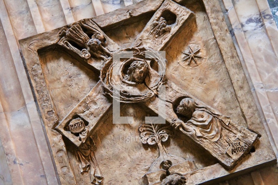 stone cross engraving 