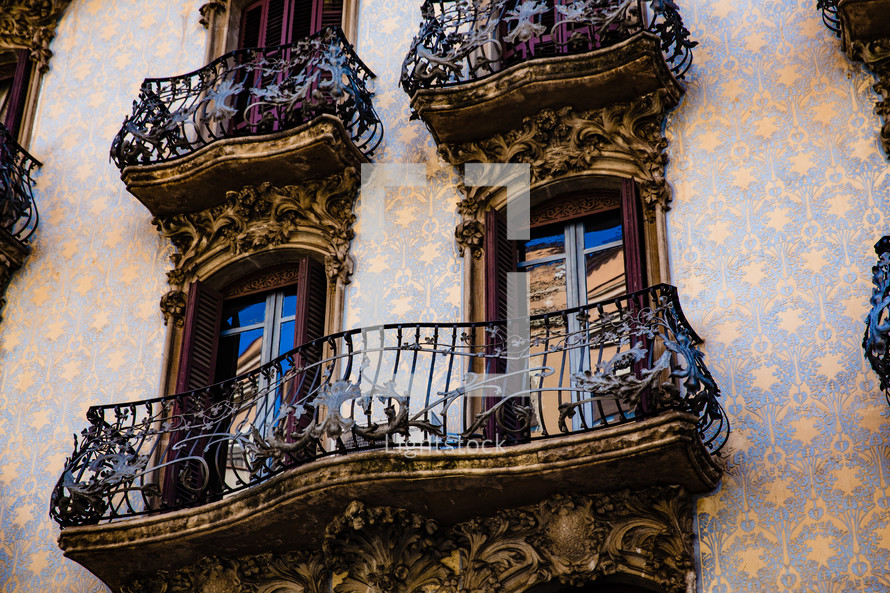 window terrace in Spain 