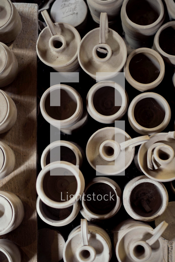 pottery jars and pots 