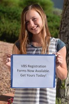 VBS registration forms now available. Get yours today! 
