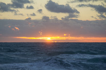 sunrise over the ocean 