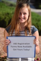 VBS registration forms now available. Get yours today! 