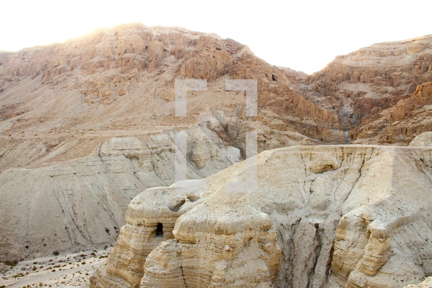 One of the caves in Qumran where the Dead Sea Scrolls were found 