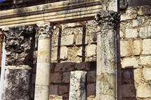 historic columns in Israel 