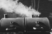 smoke from a grill 