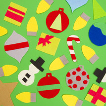 Christmas felt shapes 