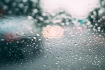 wet car window 
