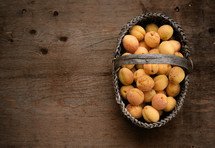 basket of apricots 