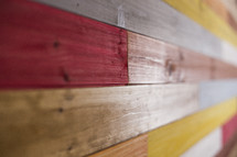 colorful wood boards 