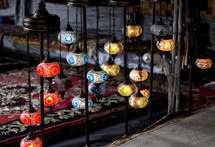 ornamental lanterns and rugs 