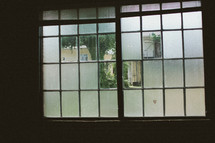 view through a window 