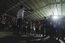 youth singing at a concert 